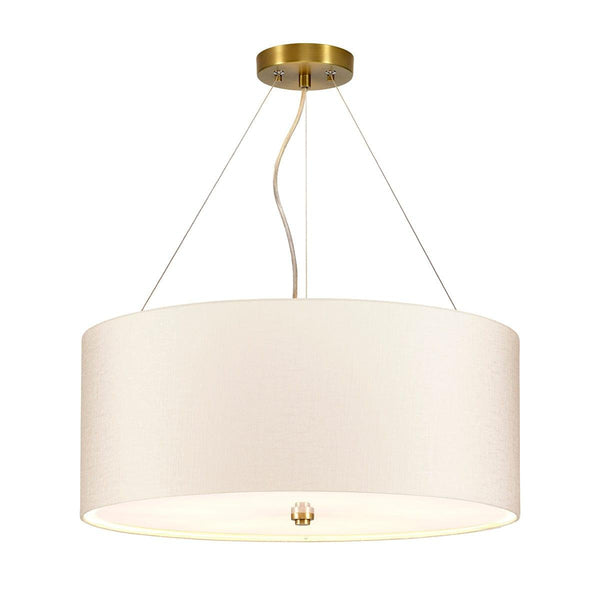 Pearce 22" Pendant with Brass Ceiling Pan Designers Light Box