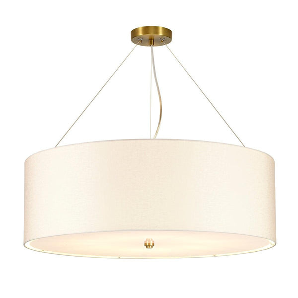 Pearce 30" Pendant - Brass Ceiling Pan Designers Light Box