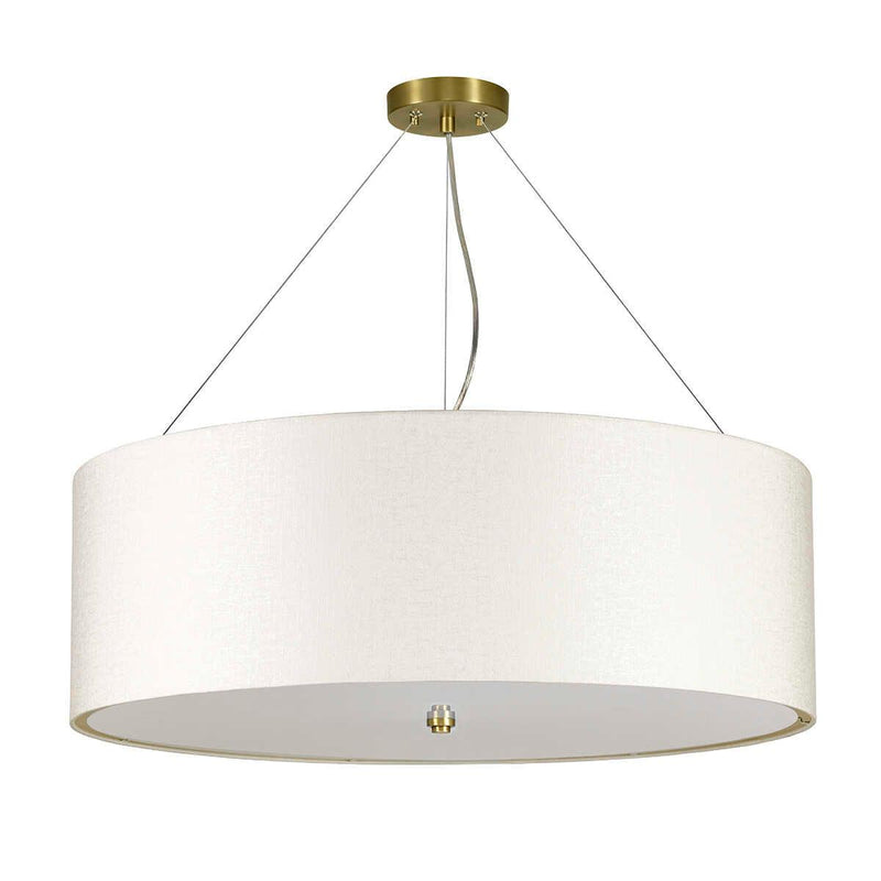 Pearce 30" Pendant - Brass Ceiling Pan Designers Light Box