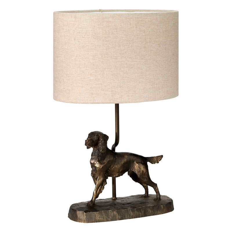 Box Rufus 1 Light Bronze Table lamp With Natural Oval Shade  Elstead Lighting 3