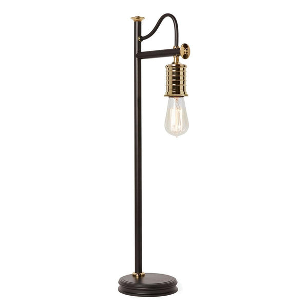 Elstead Douille 1 Light Black & Brass Table Lamp 1