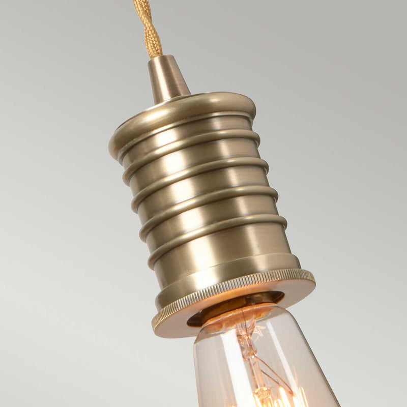 Douille 1 Light Aged Brass Wall Light ,DOUILLE1-AB,Elstead Lighting, fitting close up