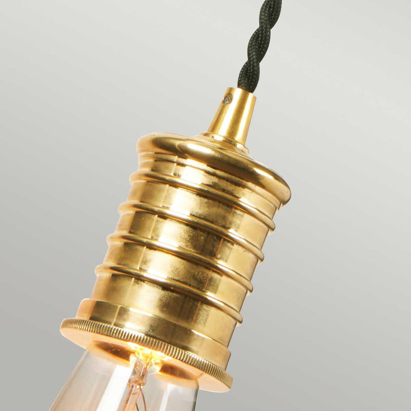 Douille 1 Lt Black & Polished Brass Wall Light ,DOUILLE1-BPB,Elstead Lighting, hallway lighting close up