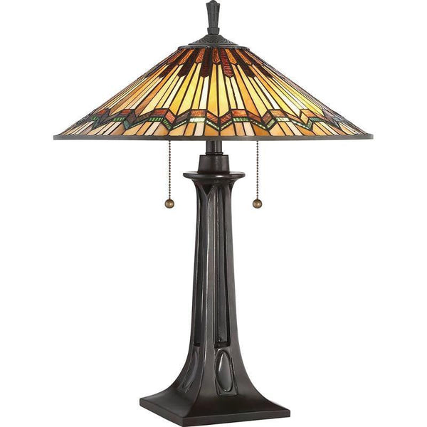 Quoizel Alcott Tiffany Table Lamp