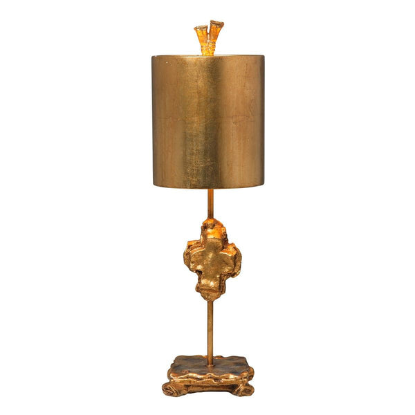 Flambeau Cross 1 Light Gold Leaf Table Lamp 1