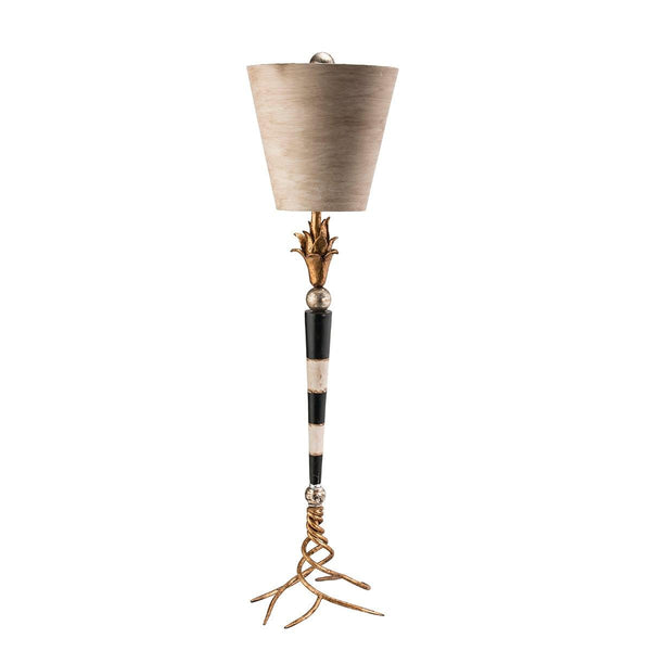 Flambeau 1 Light Table Lamp - Black & Cream 1