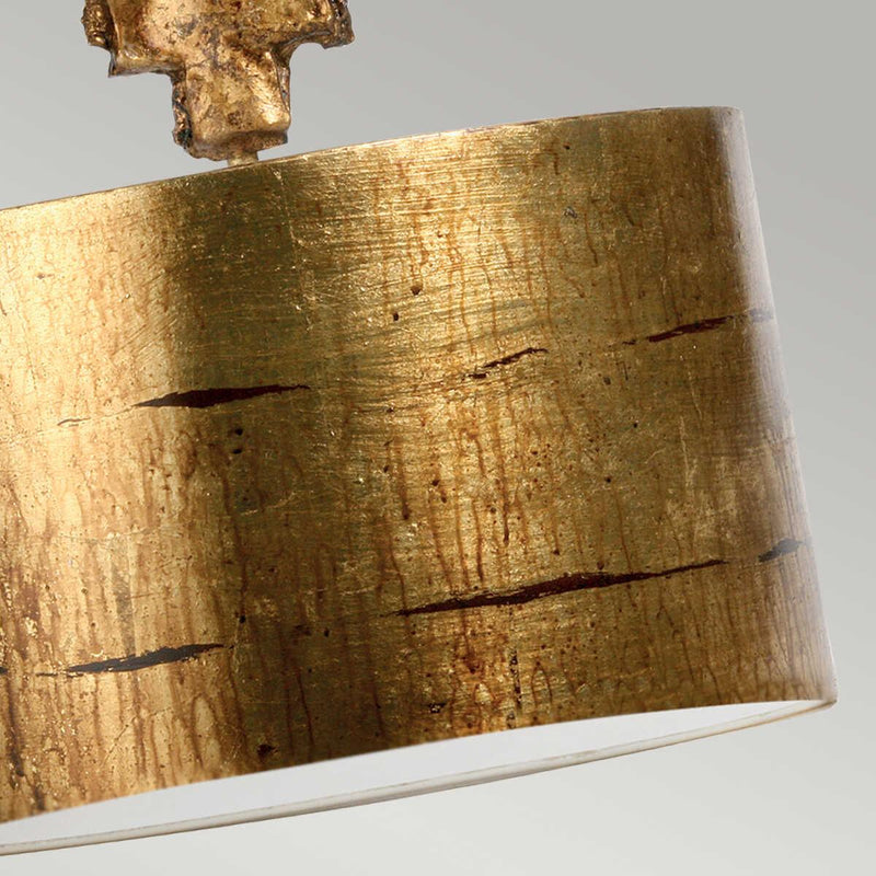 Flambeau Fragment 1 Light Large Gold Ceiling Pendant