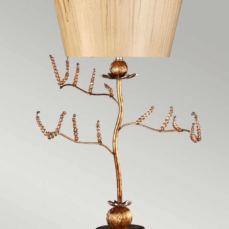 Flambeau Kristal 1 Light Table Lamp - Putty & Gold Leaf 5