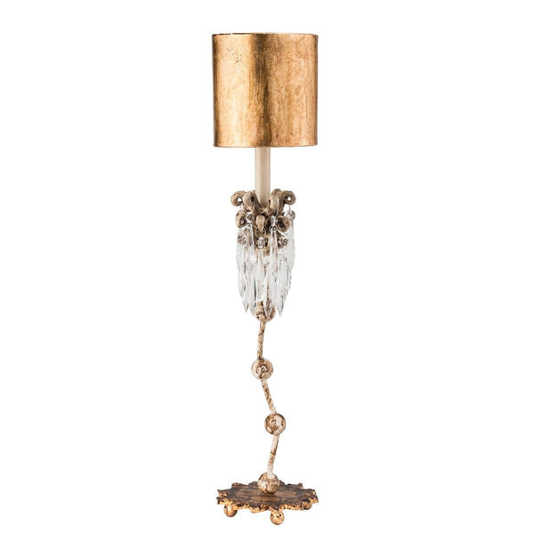 Flambeau Venetian 1 Light Table Lamp - Beige Patina & Gold 1