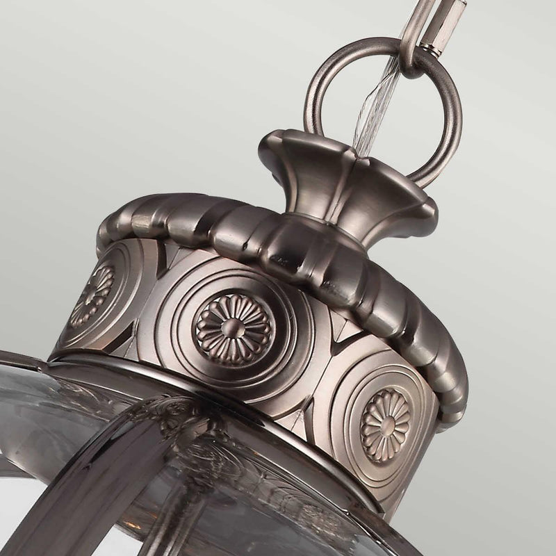 Feiss Adams Nickel Ceiling Lantern - 4 Light