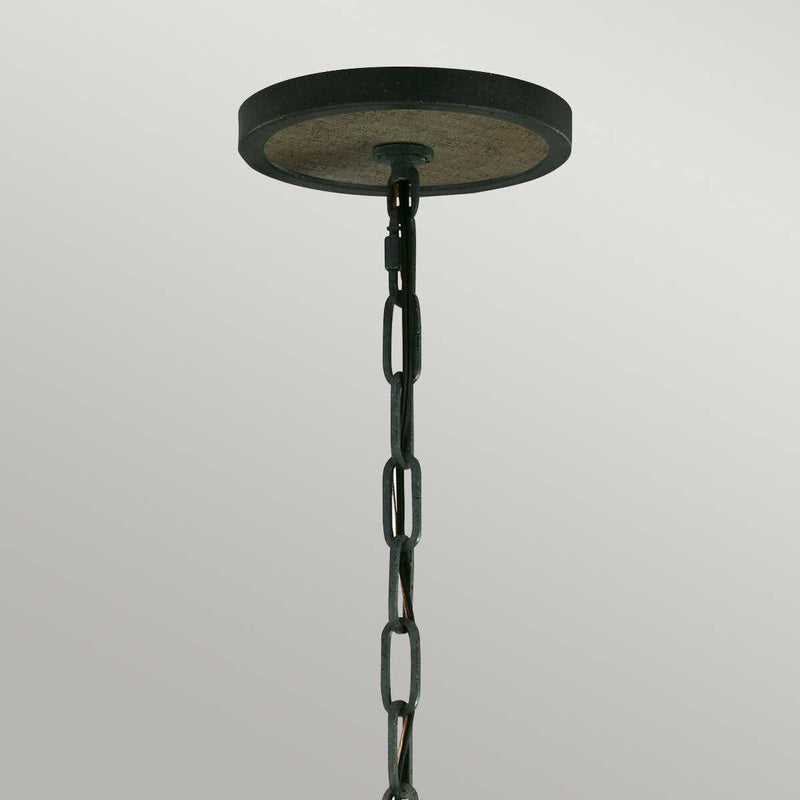 Feiss Allier Ceiling Lantern 4 Light Wood Finish