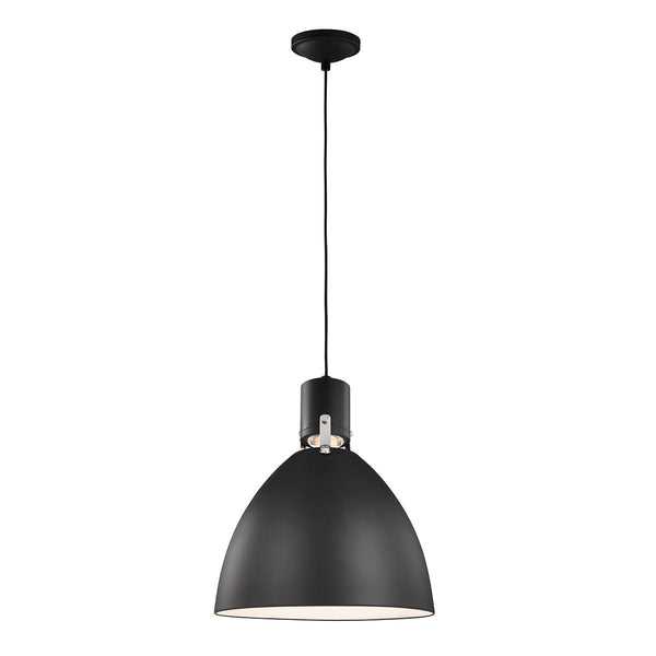 Feiss Brynne 1 Light Medium LED Black Ceiling Pendant