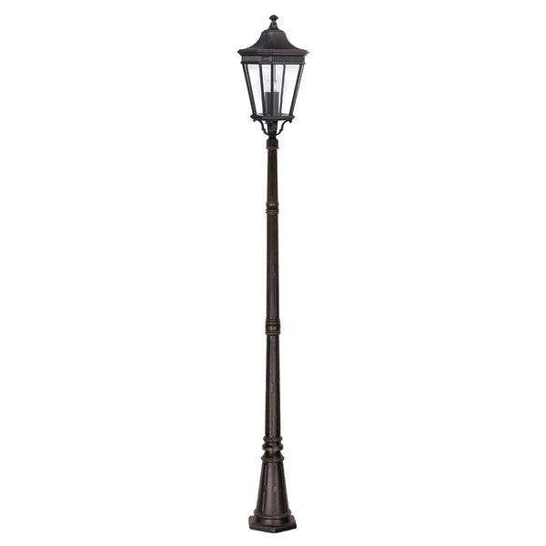 Feiss Cotswold Lane 3 Light Bronze Outdoor Lamp Post