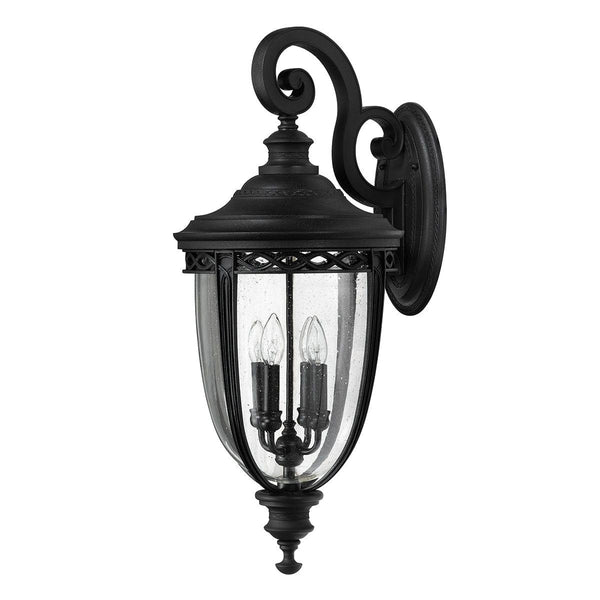 Feiss English Bridle 4 Light X Large Black Outdoor Wall Light