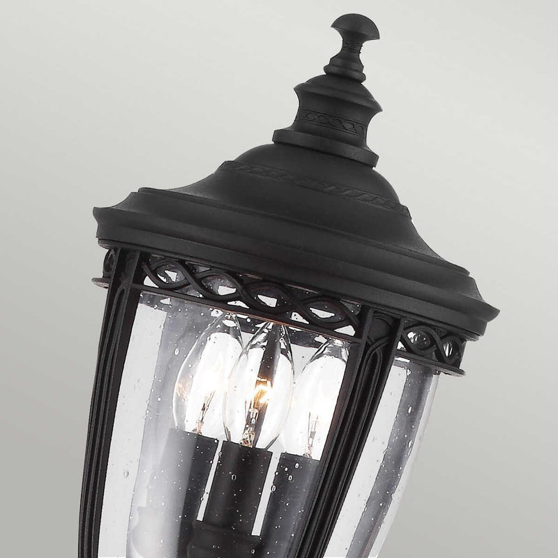 Feiss English Bridle Black Medium Outdoor Bollard Lantern