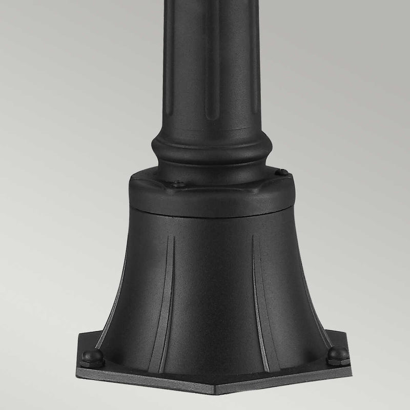 Feiss English Bridle Black Medium Outdoor Bollard Lantern