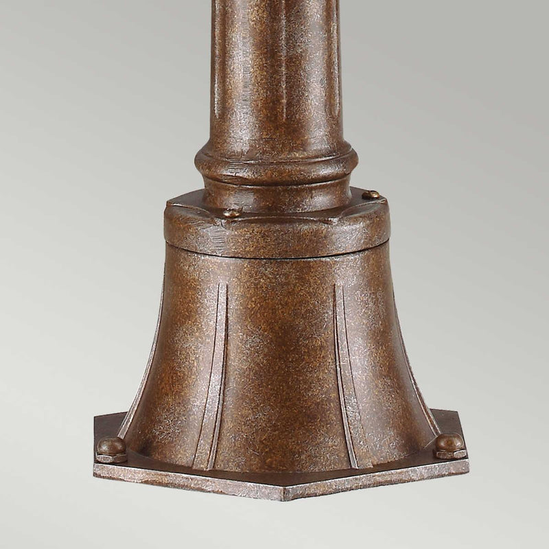 Feiss English Bridle Bronze Medium Outdoor Bollard Lantern