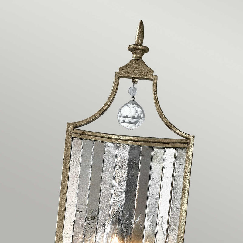 Feiss Gianna 1 Light Gilded Silver Wall Light
