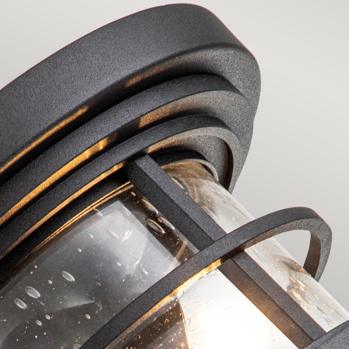 feiss lighthouse 2 light black outdoor flush mount Living Room Close Up