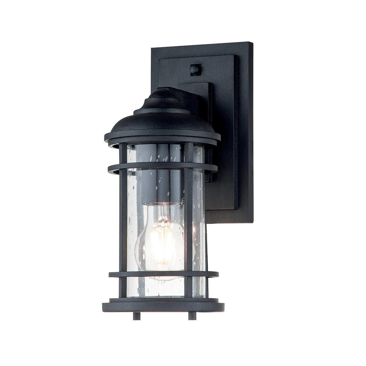feiss lighthouse 1 light small black outdoor wall lantern