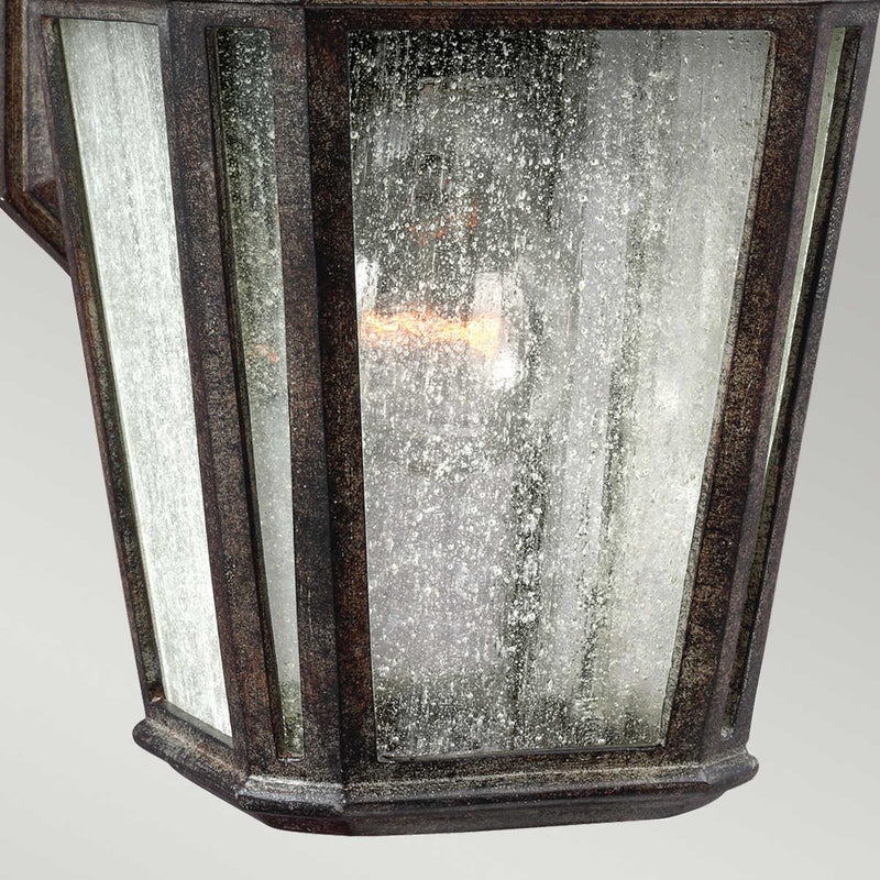 Feiss Londontowne Outdoor Wall Light by exterior wall image close up