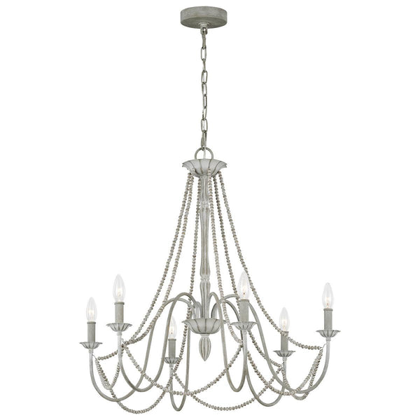 Feiss Maryville 6 Light Grey Chandelier