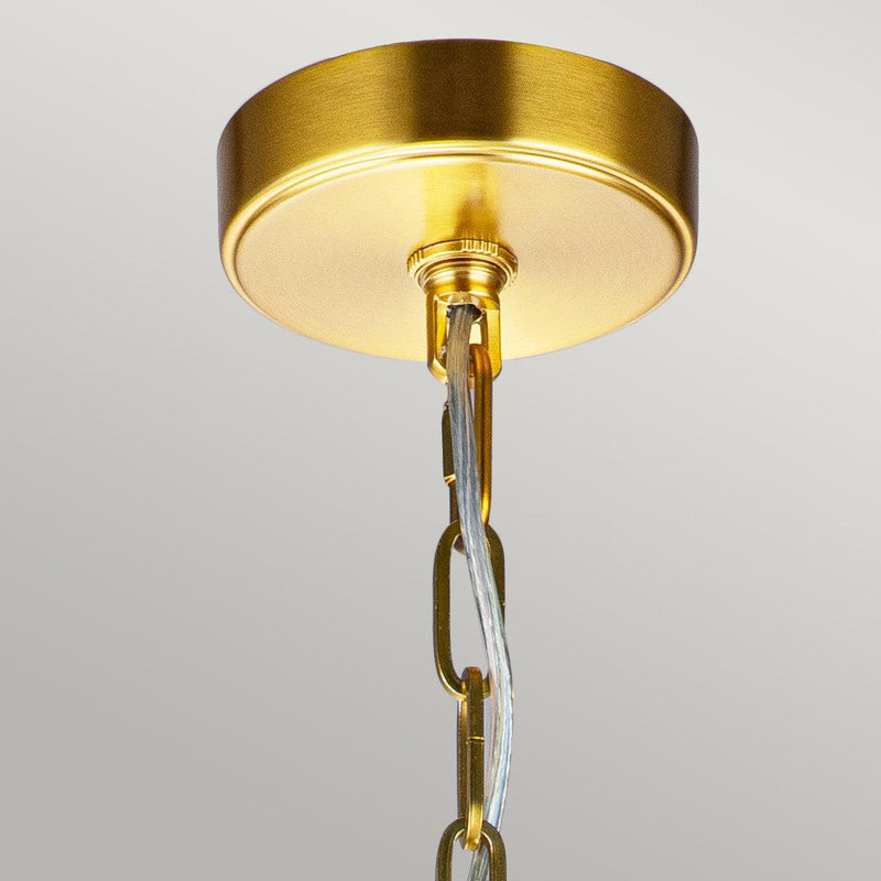 Feiss Nico 1 Light Medium Brass Ceiling Pendant