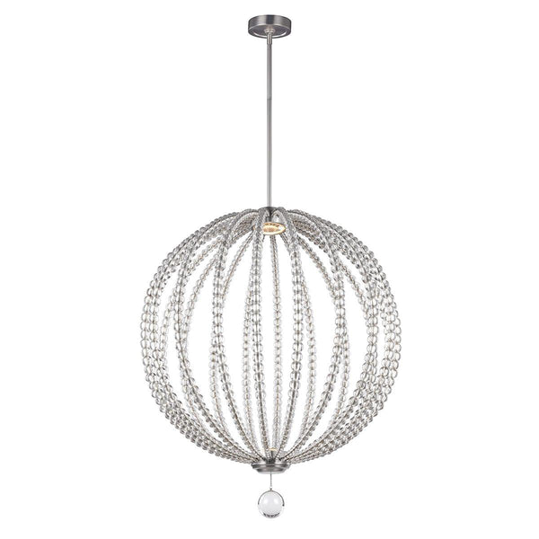 Feiss Oberlin Large LED Satin Nickel Ceiling Pendant