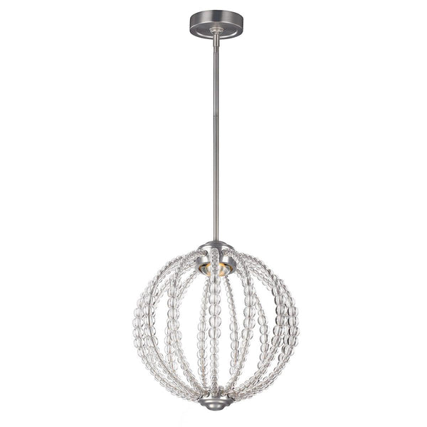 Feiss Oberlin Small LED Satin Nickel Ceiling Pendant