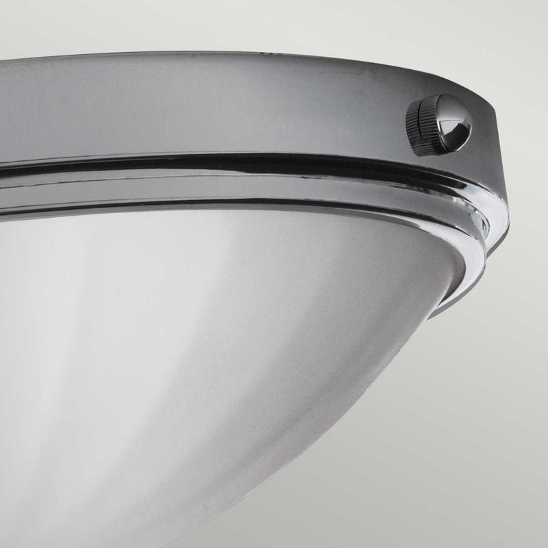 Feiss Perry Chrome Flush Bathroom Ceiling Light