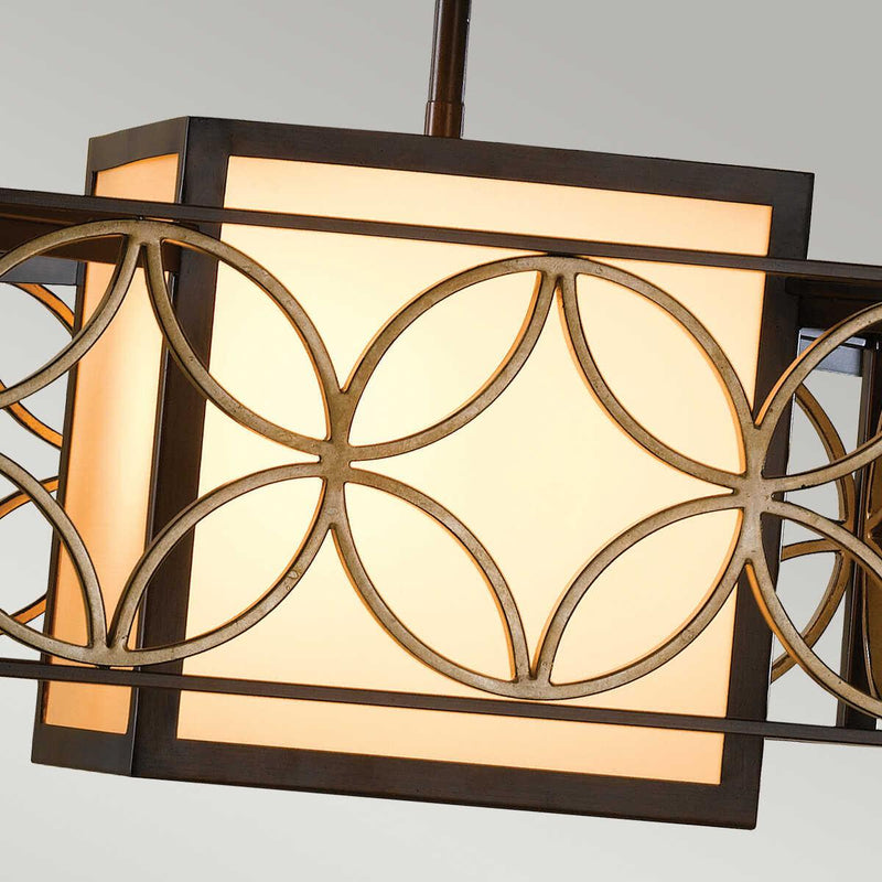 Feiss Remy Bronze & Gold 1 Light Ceiling Pendant