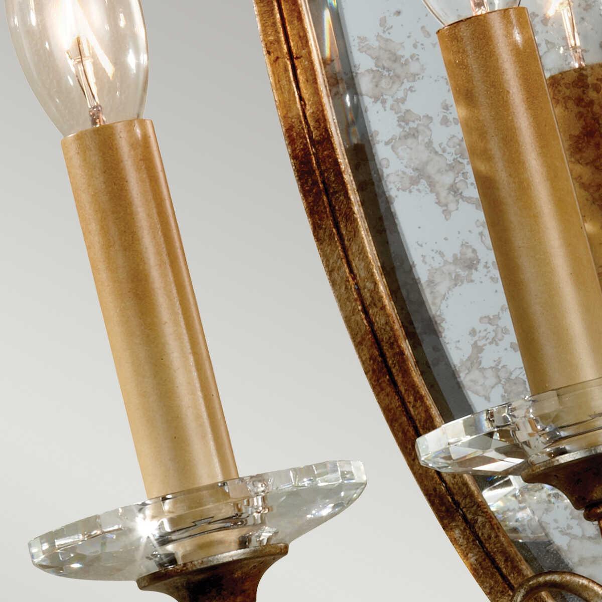 Feiss Valentina 3 Light Bronze Wall Light FE-VALENTINA-W3,Elstead Lighting close up
