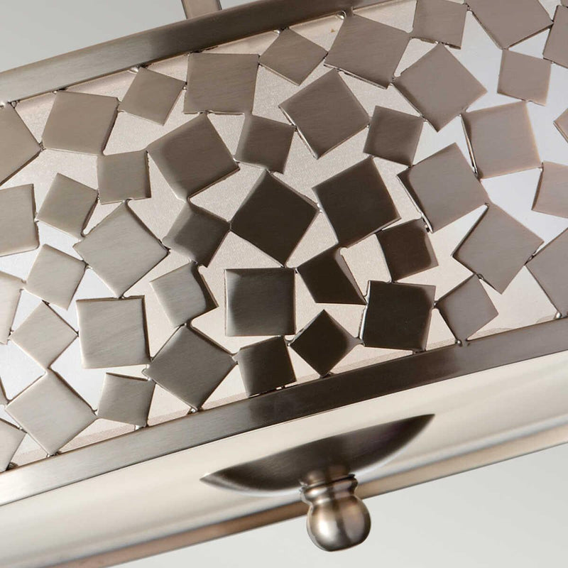 Feiss Zara Silver Semi-Flush Fitting Ceiling Light image 6