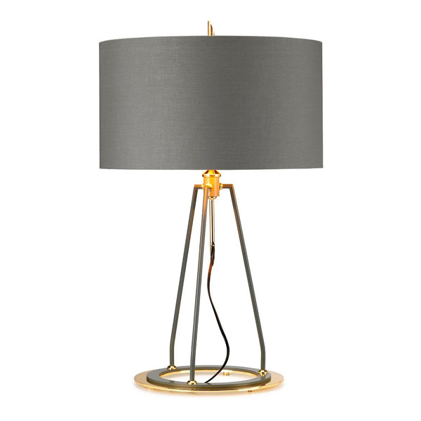 Ferrara Grey & Gold Table Lamp Elstead Lighting 1