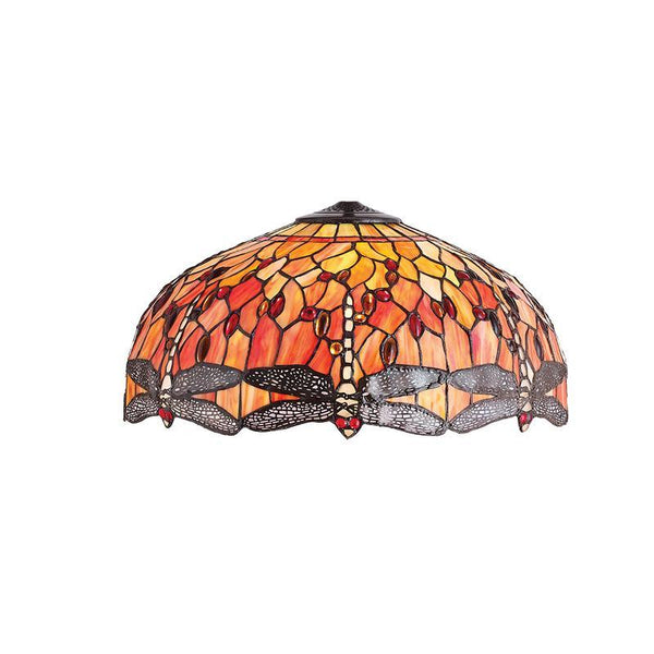 Flame Dragonfly Large Tiffany Shade (Shade Only)