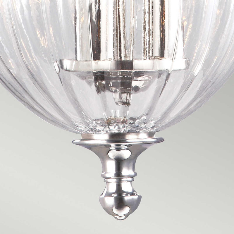 Elstead Finsbury Park Nickel Small 3 Light Ceiling Lantern