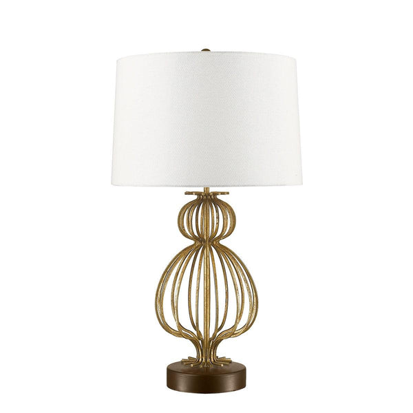 Gilded Nola Lafitte 1 Light Distressed Gold Table Lamp 1