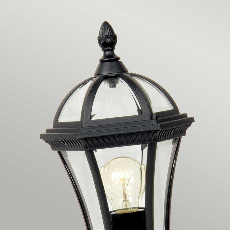 Elstead Ledbury Black Outdoor Pedestal Lantern
