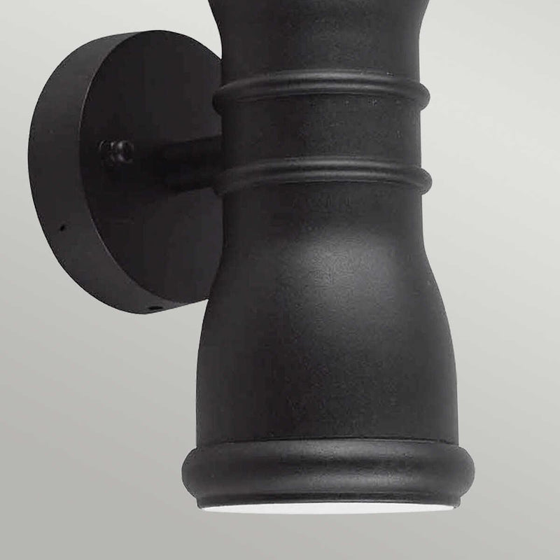 Elstead Malvern Black Outdoor Up And Down Wall Light