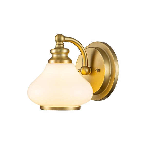 Hinkley Ainsley 1 Light Brass Bathroom Wall Light image 1