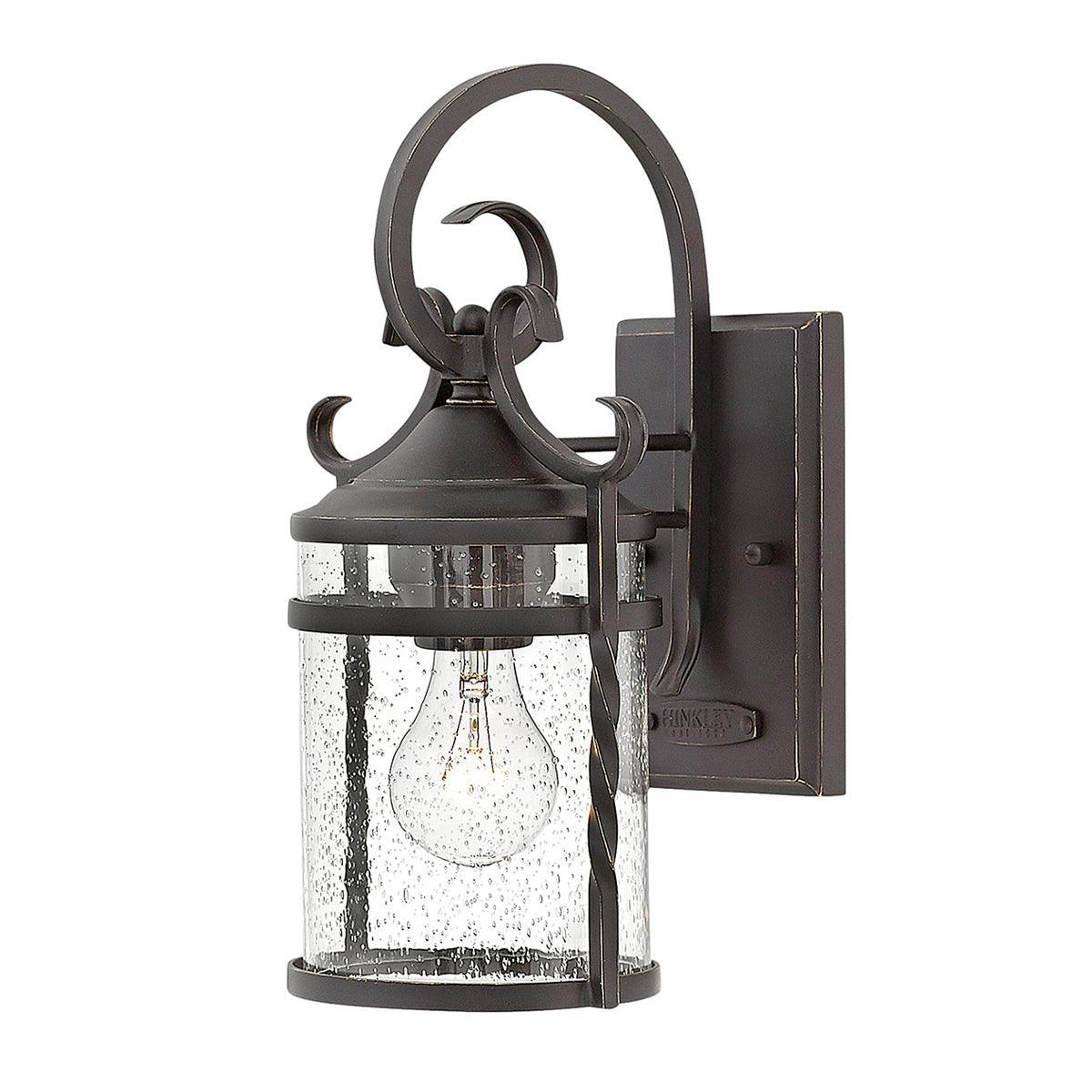 hinkley casa 1 light black outdoor wall lantern