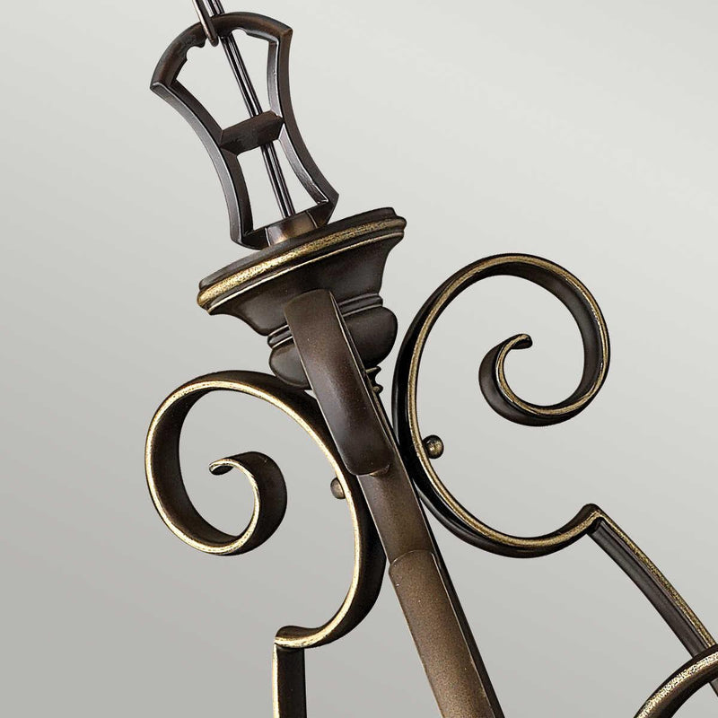 Hinkley Cello Antique Bronze 3 Light Chandelier-Elstead Lighting-6-Tiffany Lighting Direct