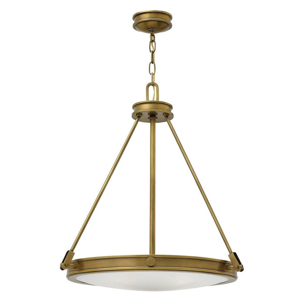 Hinkley Collier 4 Light Brass Pendant Ceiling Light