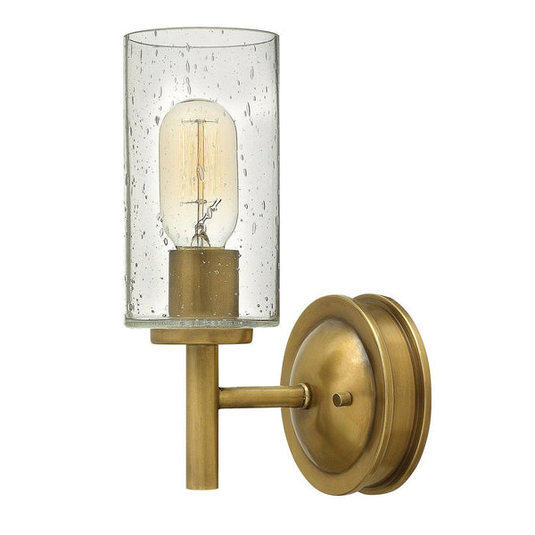 Hinkley Collier 1 Light Heritage Brass Wall Light HK-COLLIER1,Elstead Lighting,1