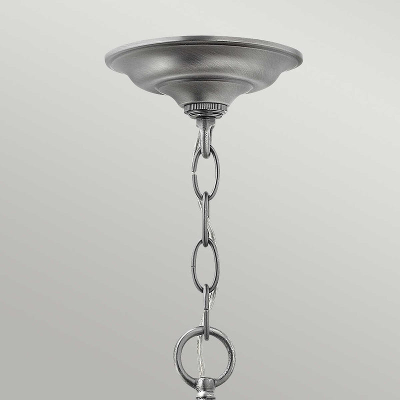 Hinkley Gentry Pewter Large Ceiling Lantern - 6 Light