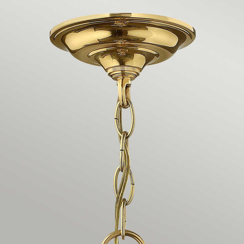 Hinkley Gentry Polished Brass Medium 4 Light Ceiling Lantern