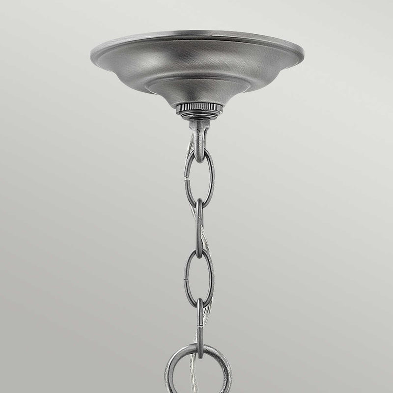 Hinkley Gentry Pewter Small Ceiling Lantern - 3 Light