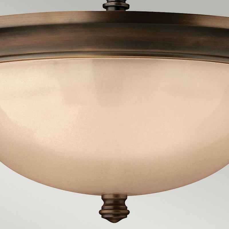 Hinkley Mayflower Bronze Semi Flush Ceiling Light Image 6