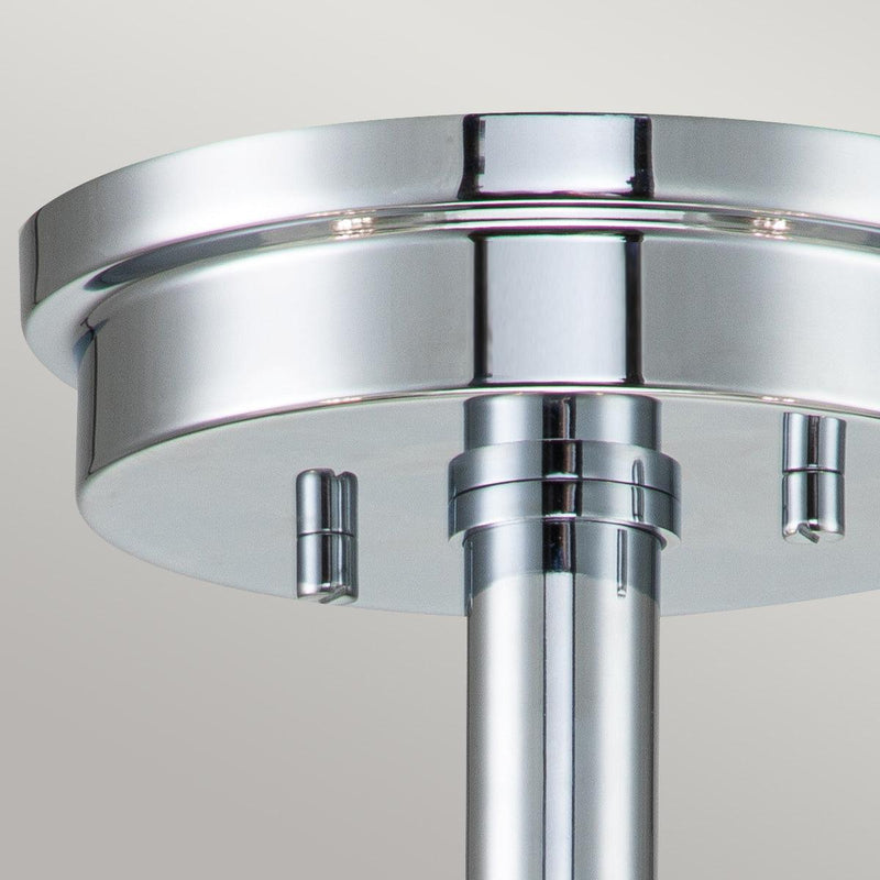 Hinkley Meridian 3 Light Chrome Bathroom Ceiling Semi-flush