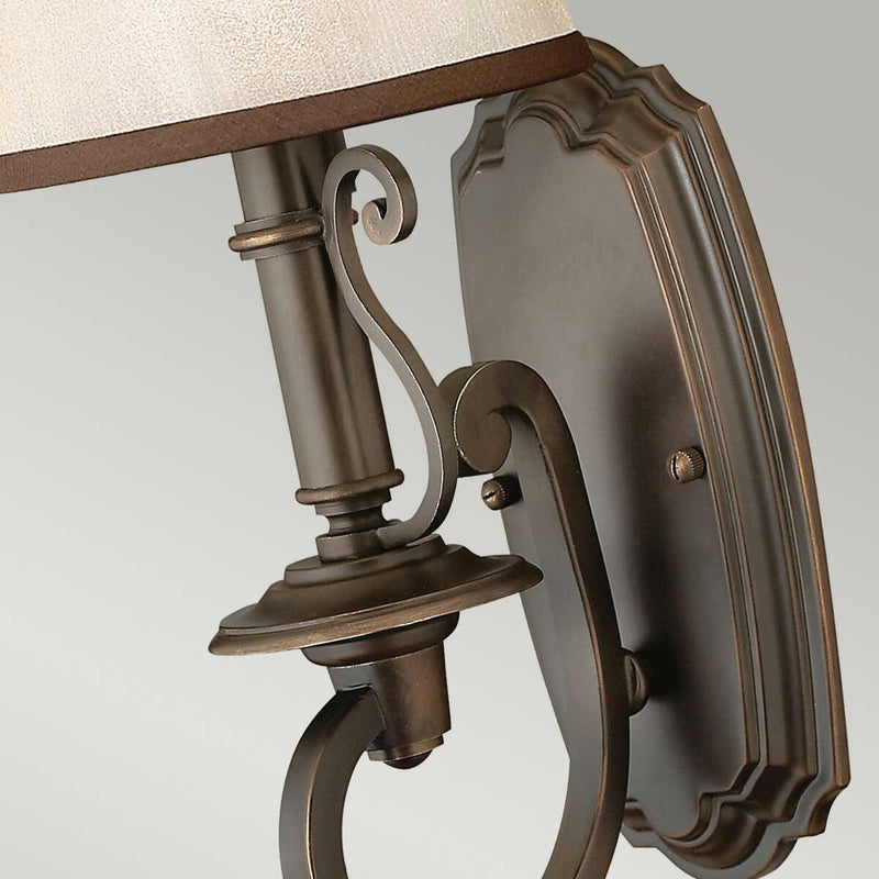 Traditional Wall Lights - Hinkley Plymouth 1lt Wall Sconce HK-PLYMOUTH1 hallway lighting close up